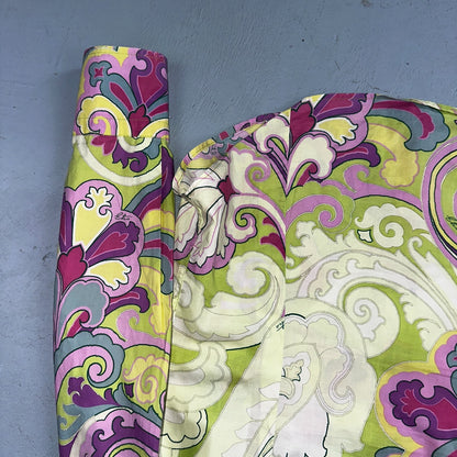 Etro Milano Vintage 70s Psychedelic Paisley Shirt Italy Cotton 44 Bold Print W