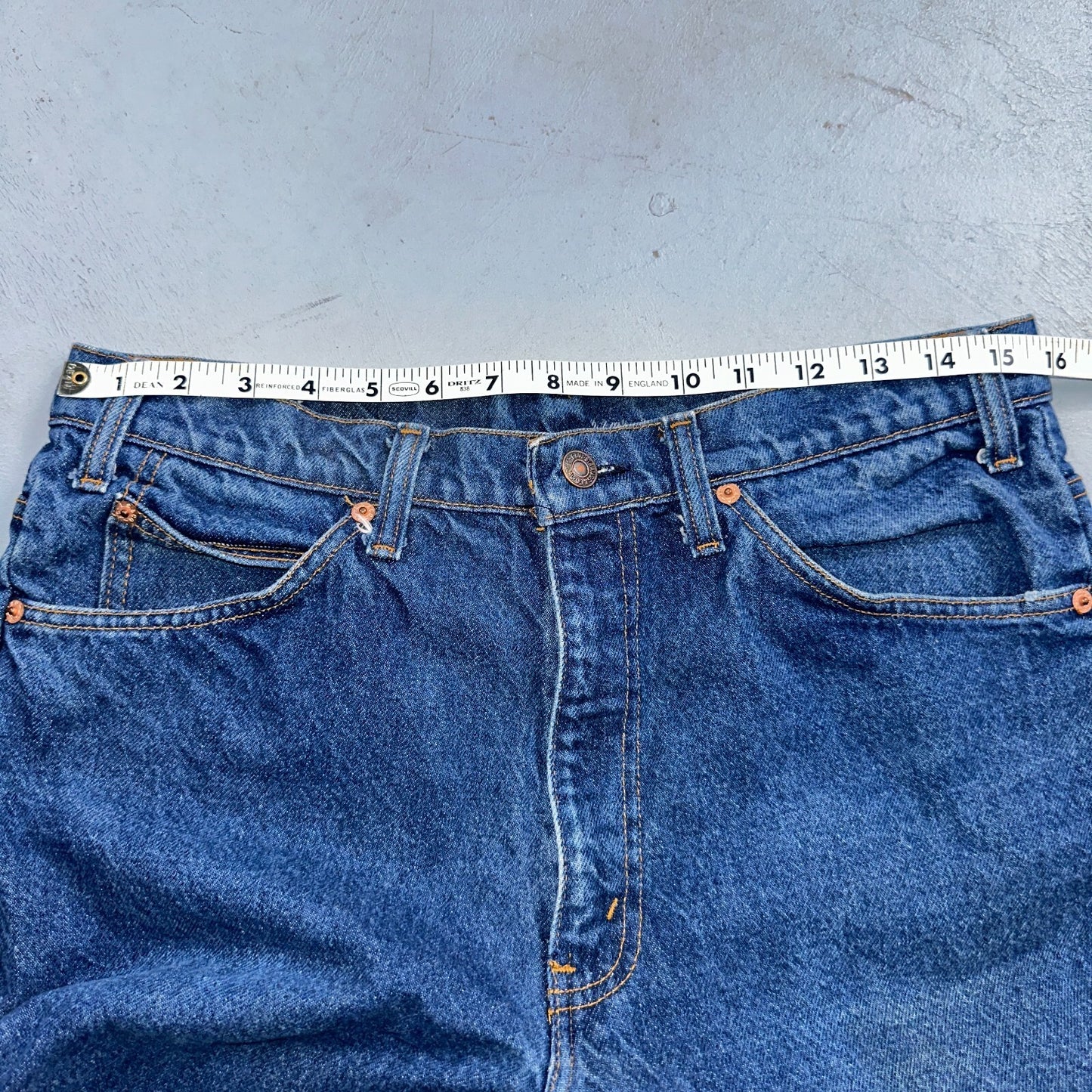 Levis 517 Vintage 80s USA Orange Tab Bootcut Flare Blue Jeans 34x36 Act31x35