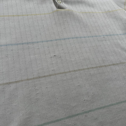 Vintage Edwards California White Polo Shirt Single Stitch 1960s Rockabilly 60s