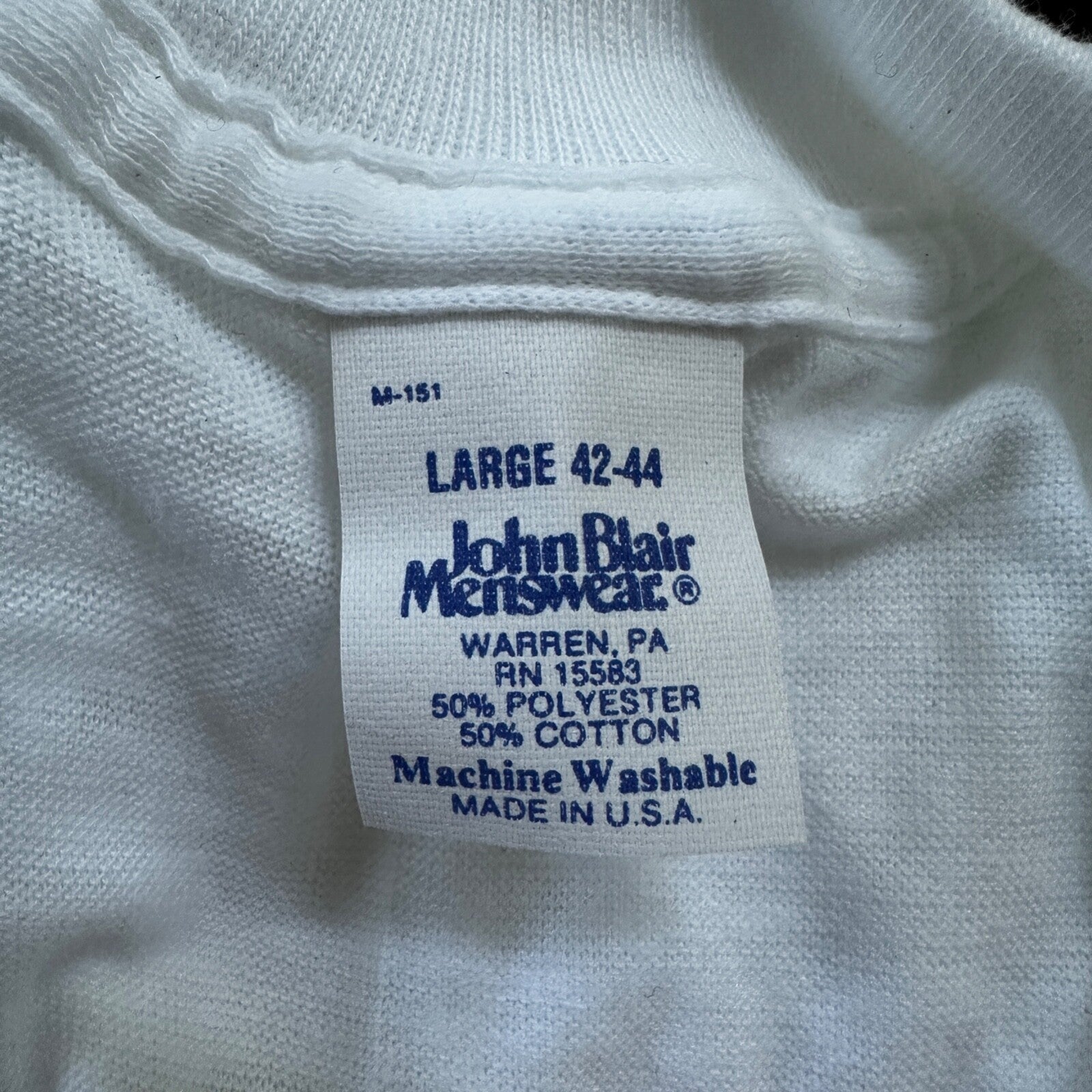 Blair Blank Vintage White T Shirt Pack 70s Essential Lot Of 4 Rap Single Stitch