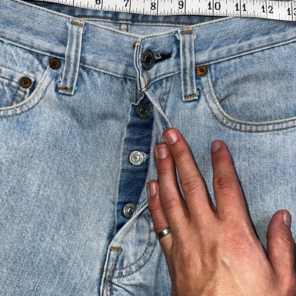 Levis 501 Vintage 80s Redline Selvedge USA XX Jeans Light Wash 29x30 Act 27x27