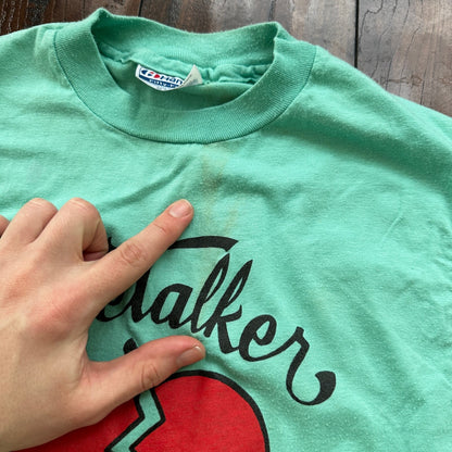 Sweet Talker Heartbreak Vintage T Shirt 80s Green Single Stitch Love Roses Cool