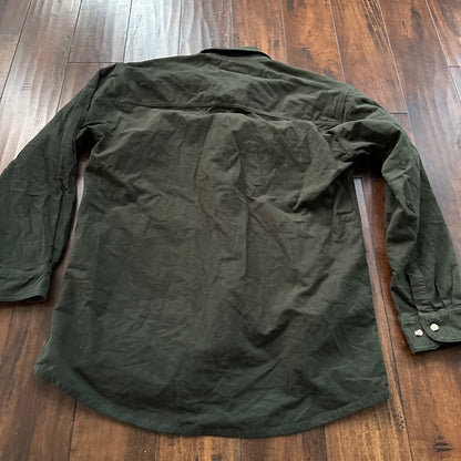 Five Brother Tallman Heavy Flannel Chamois Hunting Shirt Green Olive XL Tall VTG