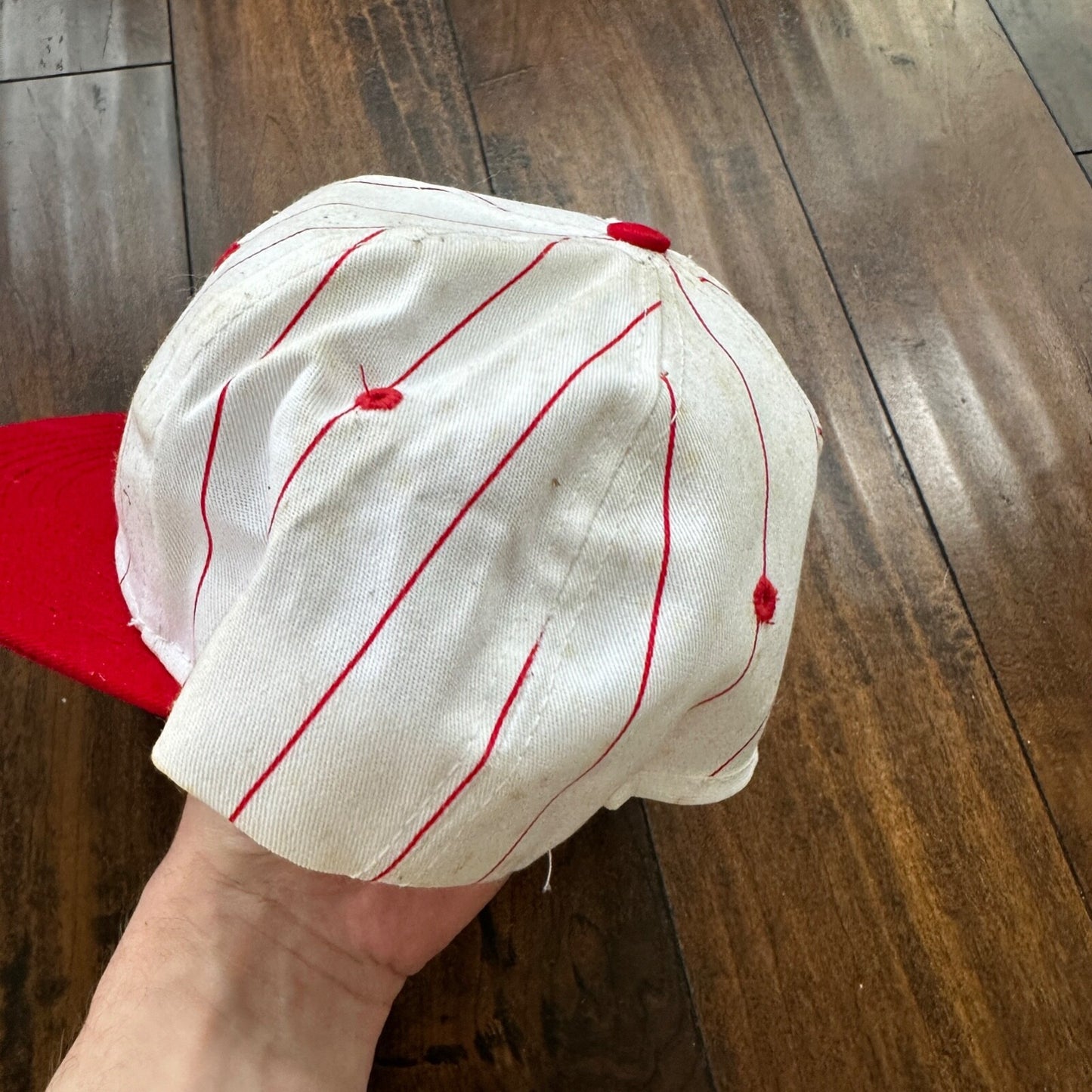 Zenith Very Rare Pinstripe VTG Hat Cap Snapback Advertising Radio Horizon 70s