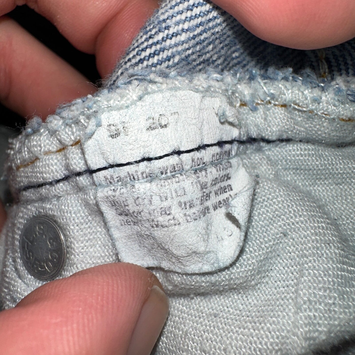 Levis 501 Vintage 80s USA XX Straight Leg Jeans Blue Light Wash Act 31x32