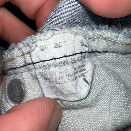 Levis 501 Vintage 80s USA XX Straight Leg Jeans Blue Light Wash Act 31x32