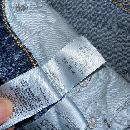 Levis 505 Vintage Y2K Jeans Blue Med Wash Zipper Fly Straight 36x32 Act 36x31