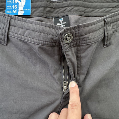 Kuhl Kurve Pants Womens 16 Black Low Rise Kanvas Stretch Legendary Pant 36x31