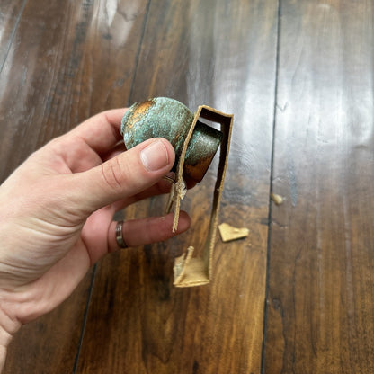 VTG Solid Copper Salt And Pepper Shaker Set Salt Lake City Utah Coins RARE