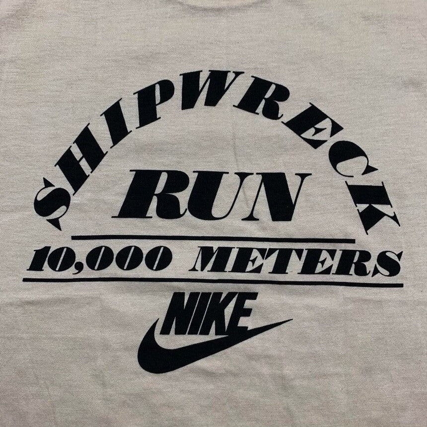 Nike Vintage T Shirt Japan Shipwreck Run 80s 10k Run Geisha Tan Sports Jordan