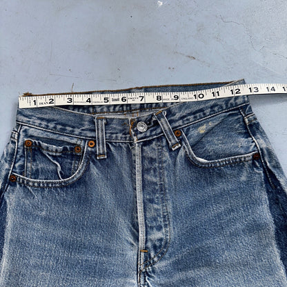 Levis 501 Vintage 80s Redline Selvedge USA XX Jeans Light Wash 28x36 Act 25x31