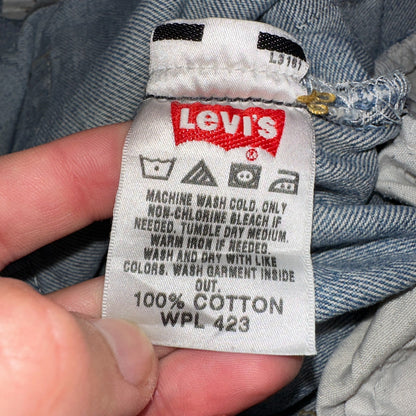 Levis 501 Vintage Y2K XX Straight Leg Jeans Blue Light Wash 35x34 Act 34x34