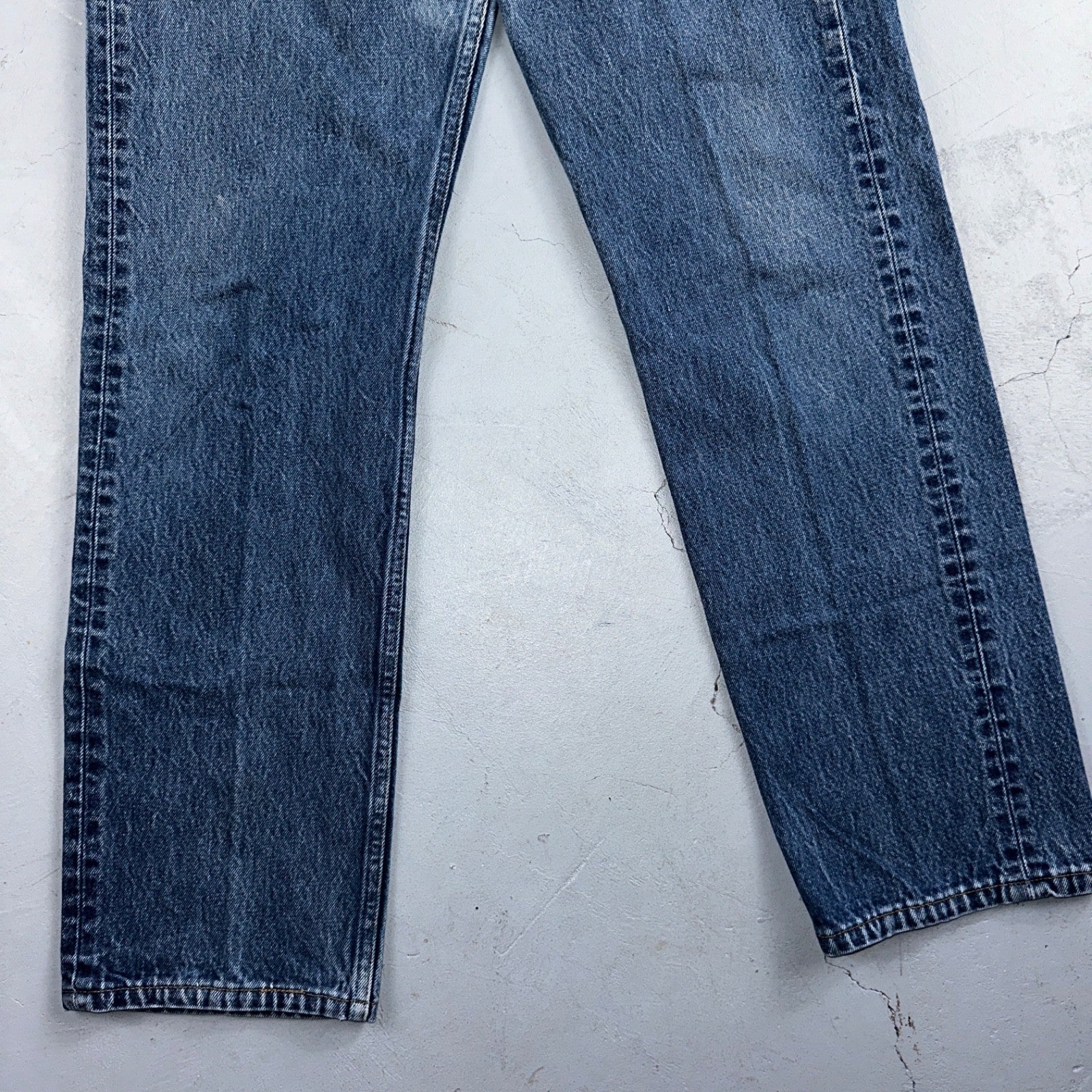 Levis 501 Vintage 90s USA XX Straight Leg Jeans Blue Light Wash 35x34 Act 32x30