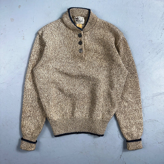 Vintage Woolrich Women's Sweater Size M 85% Wool Chunky Knit Crew Neck Long Slv