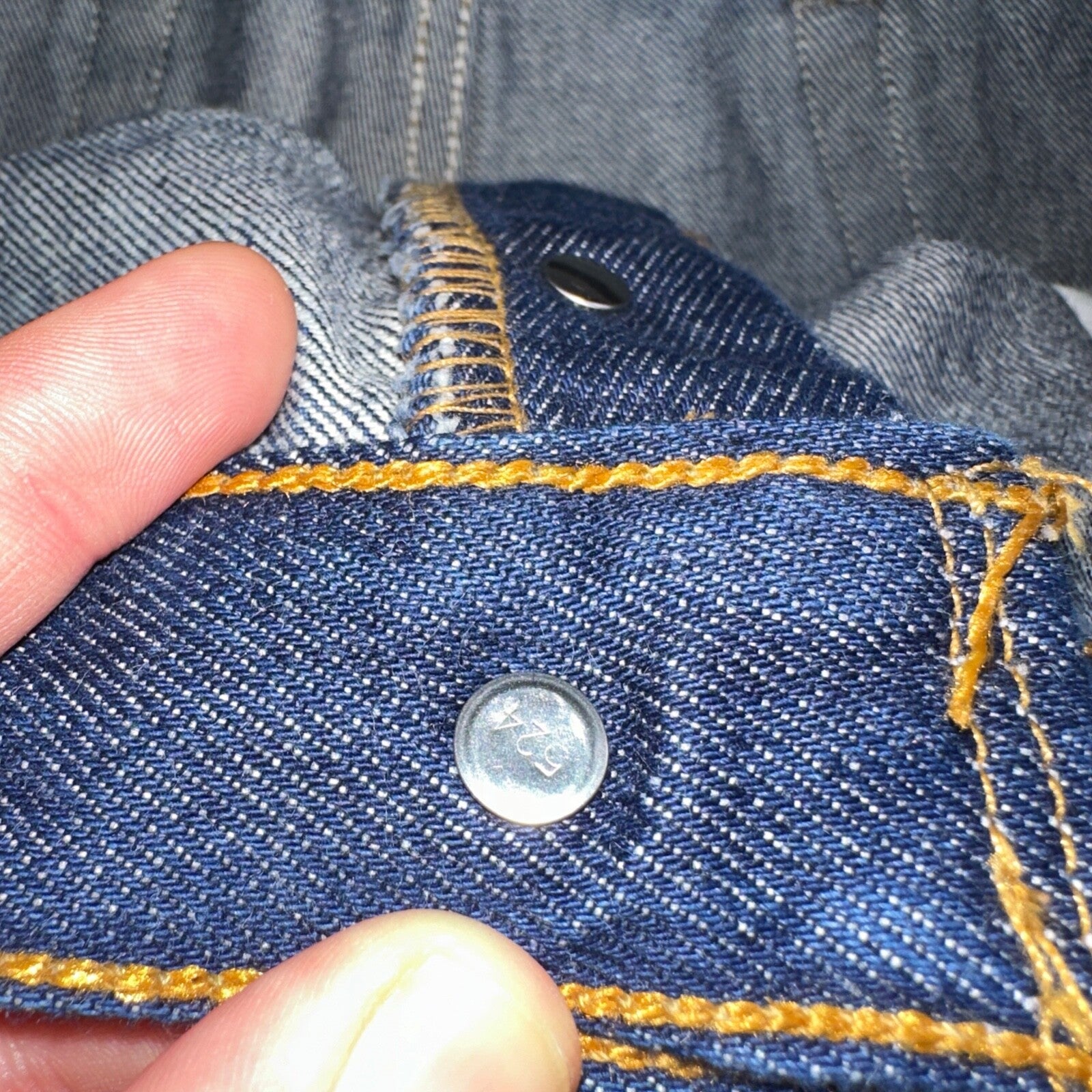 Levis 501 Vintage 90s USA XX Straight Leg Jeans Blue Dark Wash 44x36 Act 42x32