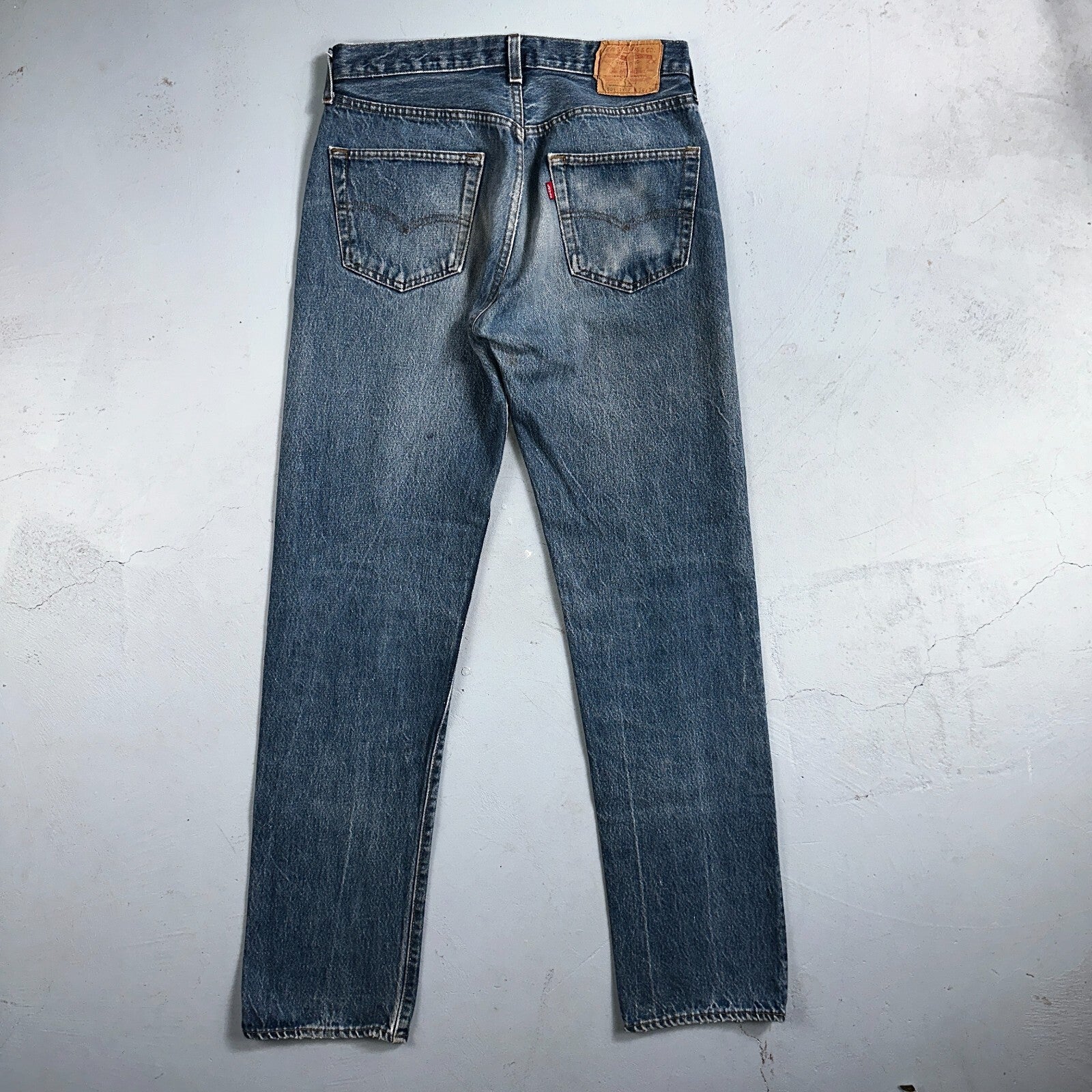 Levis 501 Vintage 80s USA XX Straight Leg Jeans Blue Med Wash 34x38 Act 31x33