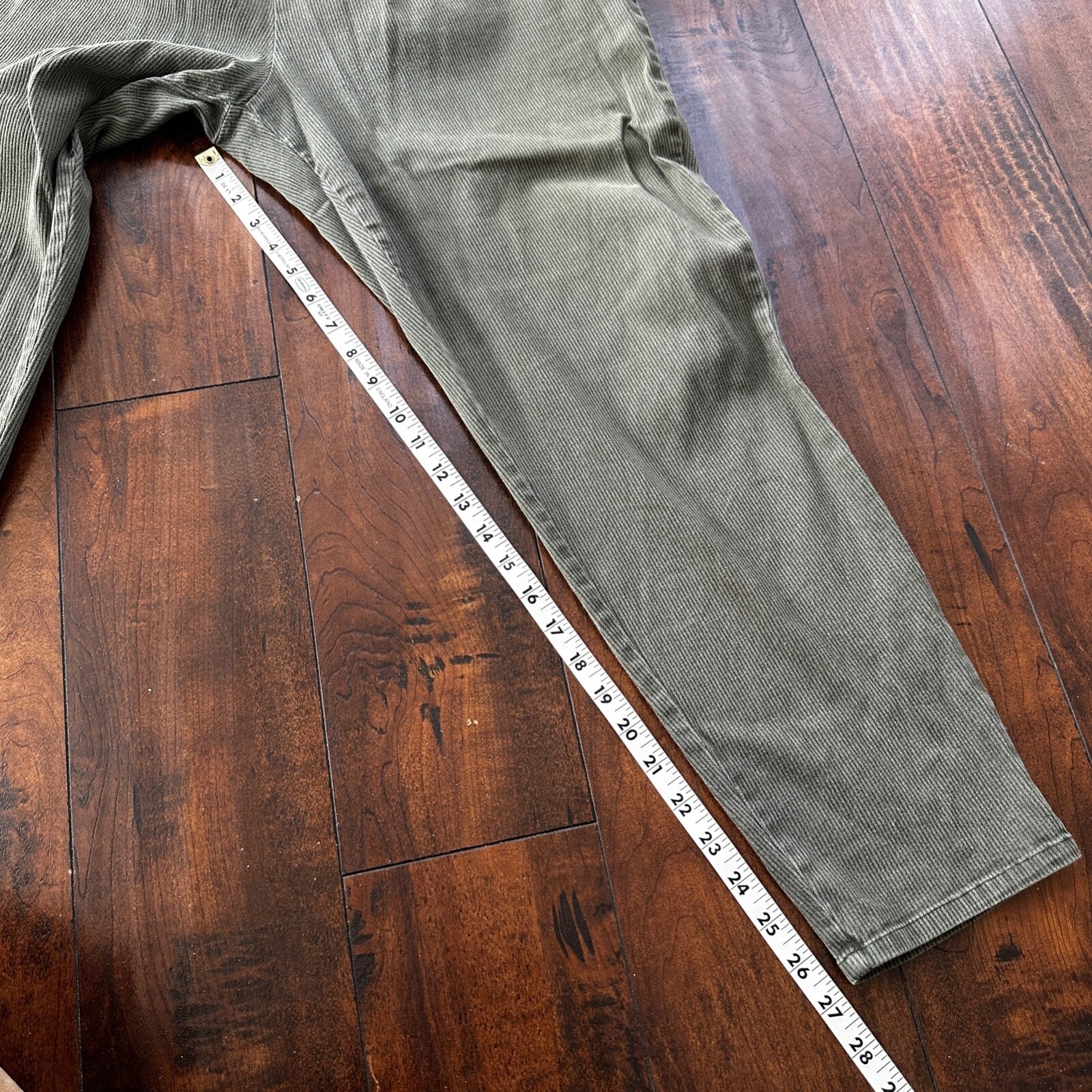 VTG 90s STAMPEDE WOMEN'S PLUS 3X Green 28x27 COTTON Spandex CASUAL PANTS