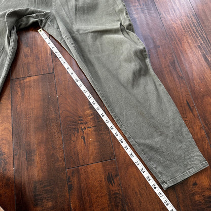 VTG 90s STAMPEDE WOMEN'S PLUS 3X Green 28x27 COTTON Spandex CASUAL PANTS