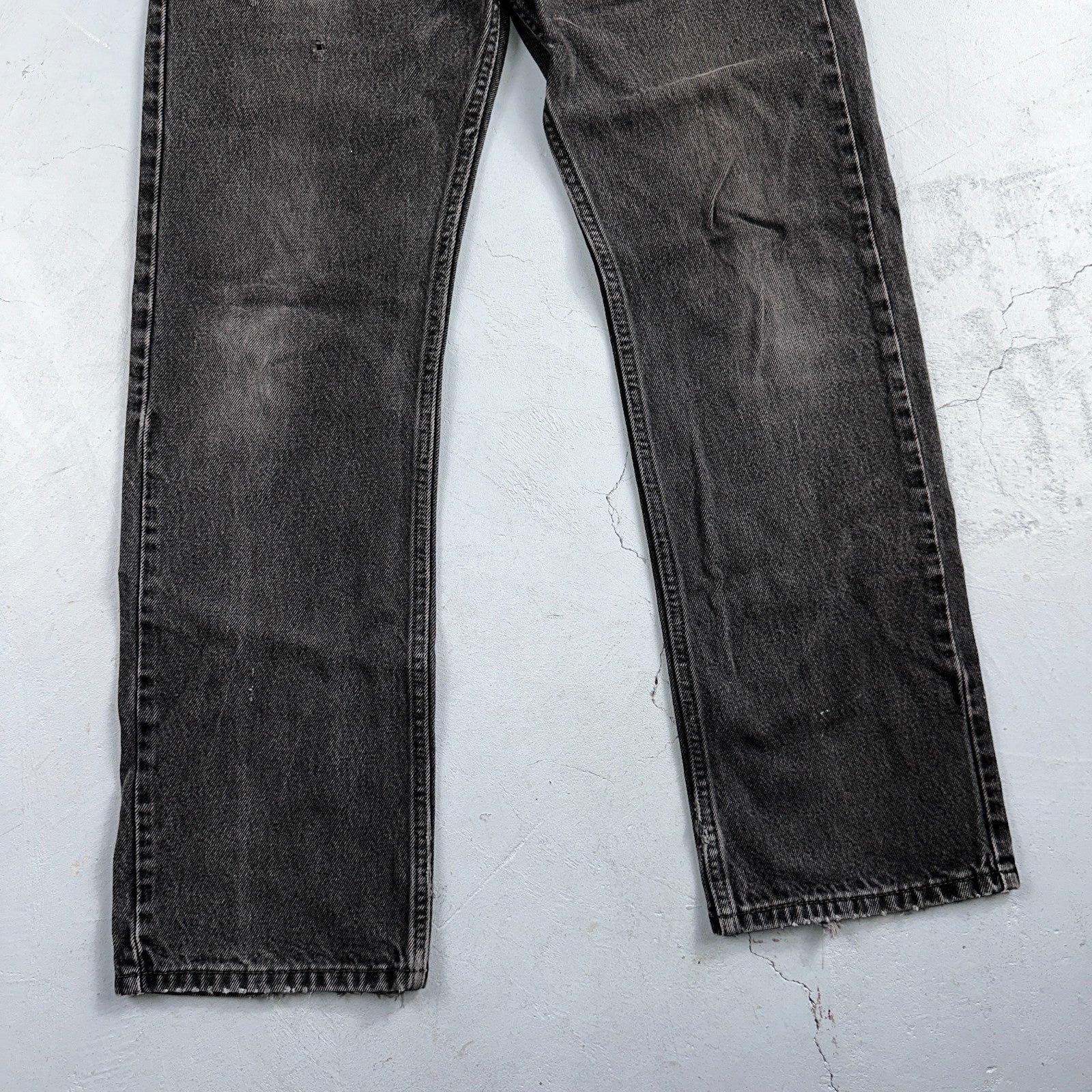 Levis 505 Vintage Y2K Straight Leg XX 2000s Jeans 32x30 Black Light Wash 31x29