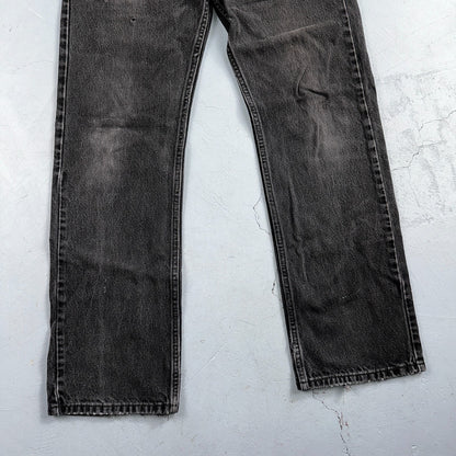 Levis 505 Vintage Y2K Straight Leg XX 2000s Jeans 32x30 Black Light Wash 31x29