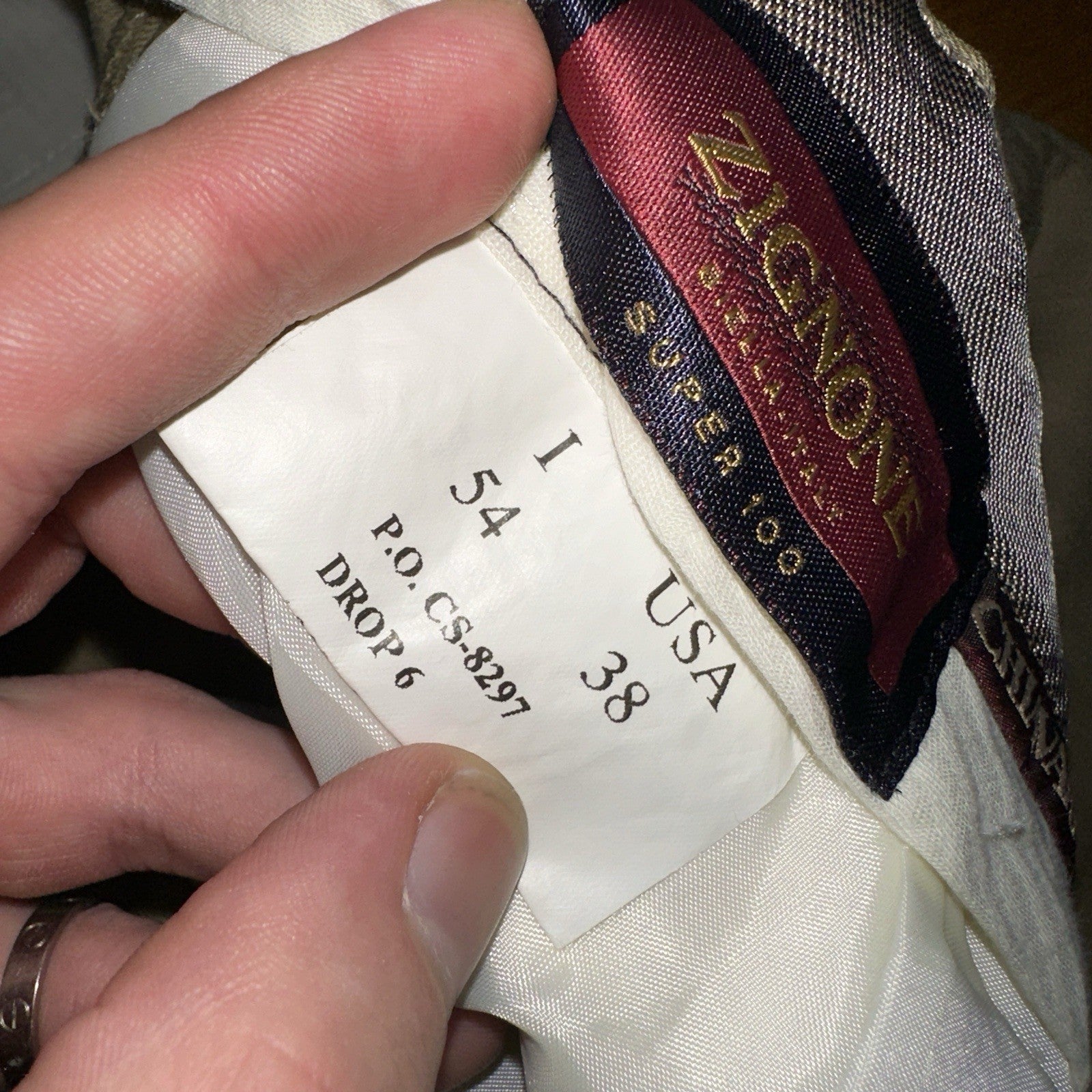 Zanieri Dress Pants Men’s 38 Tan 100% Wool Zignone Natural Stretch Made In Italy