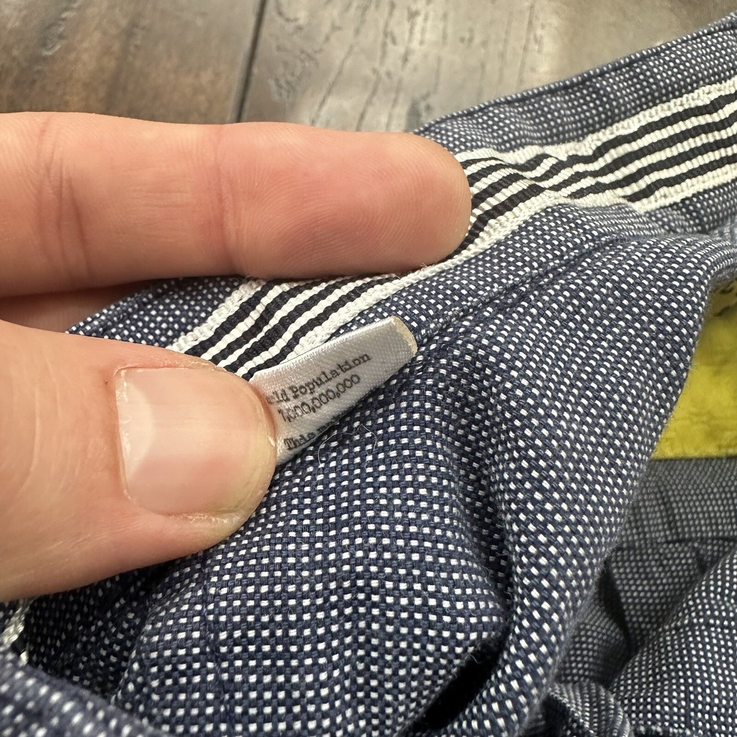 Descendant Of Thieves Shirt Mens Large Button Up Black White Stripe Casual Adult