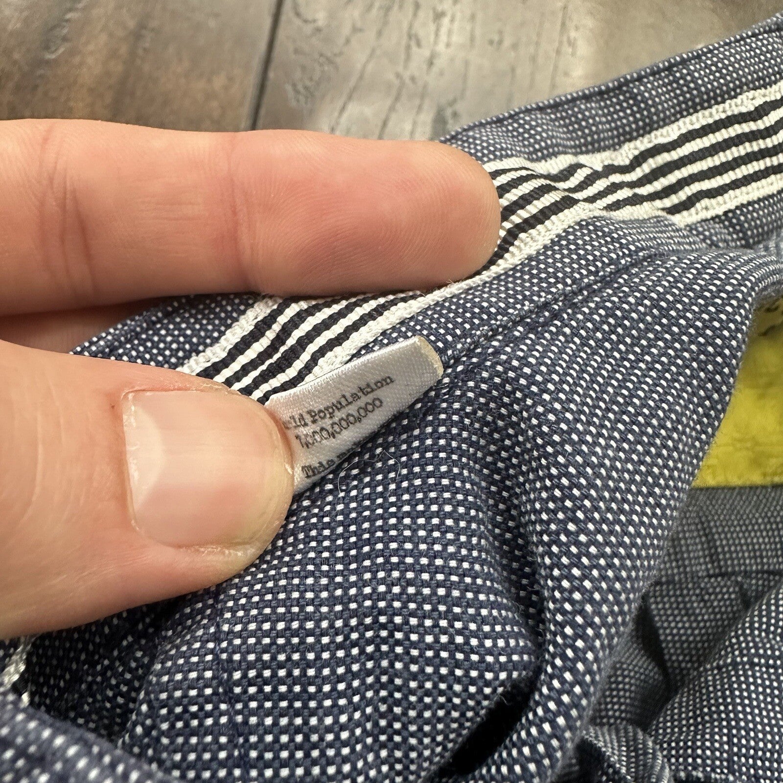 Descendant Of Thieves Shirt Mens Large Button Up Black White Stripe Casual Adult