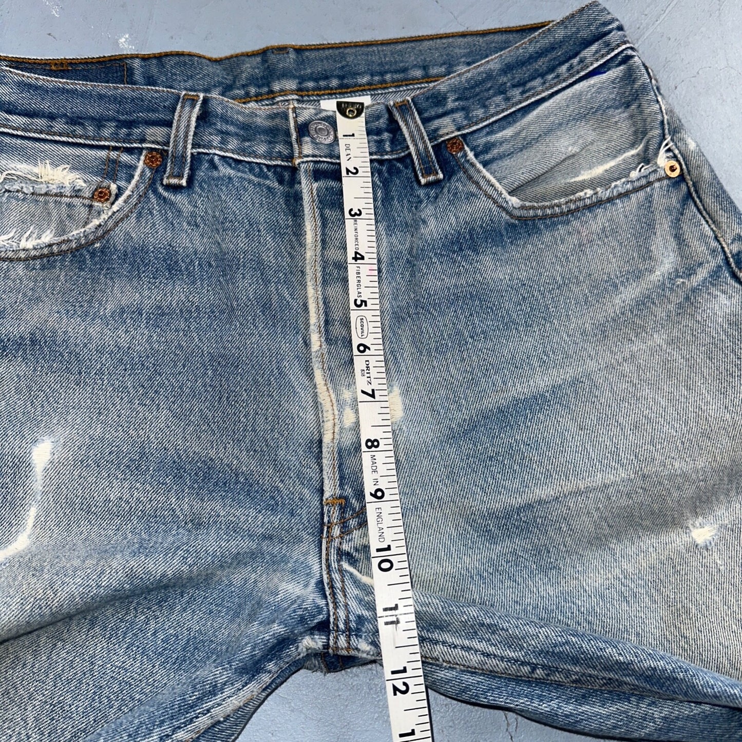 Levis 501 Vintage Y2K Mexico Straight Leg Jeans 34x33 90s Med Wash Act 32x29