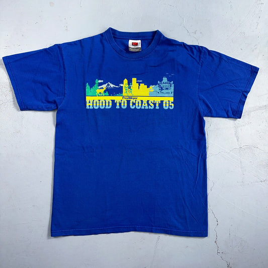 Nike Hood To Coast 2005 Y2K VTG T Shirt Promo Running Race Official Oregon PDX