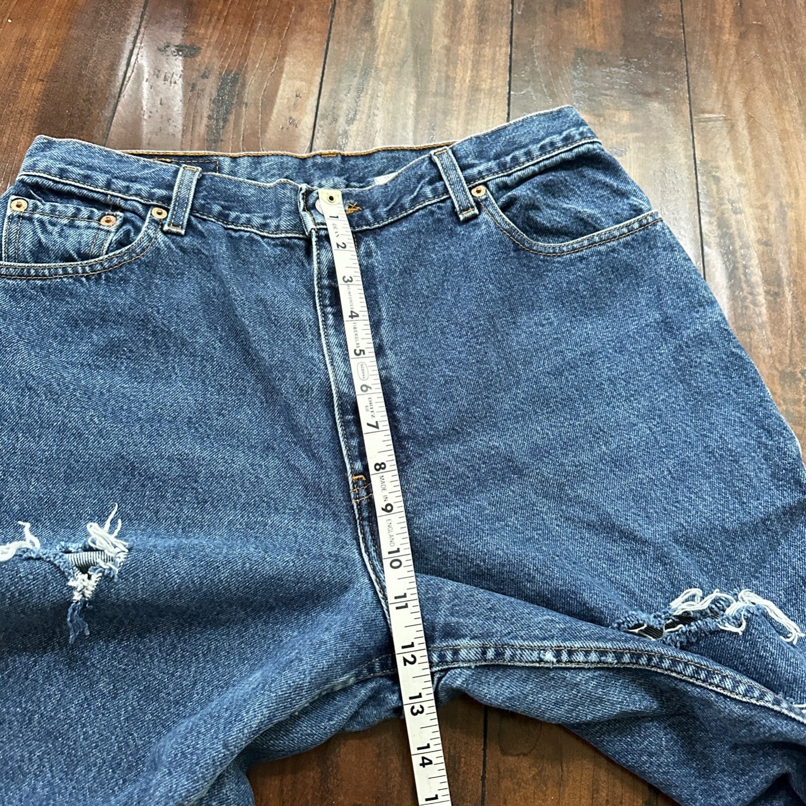 Levis Women Jeans 14 Reg M Blue VTG 550 Relaxed Fit Tapered Blue Wash 31x30