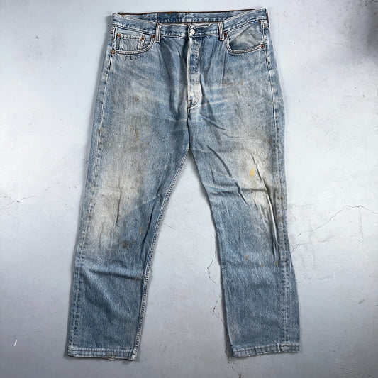 Levis 501 Vintage 90s XX Straight Leg Jeans Y2K Light Wash 40x36 Act 38x31