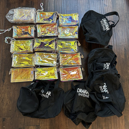 Lot Of 20 Women's Glam Makeup Cosmetic Mini Bag Travel Size Duffle Bag. RANDOM