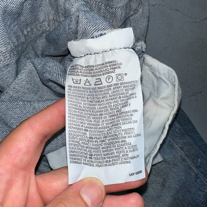 Levis 501 Vintage 90s Poland Straight Leg Jeans Blue Med Wash 34x34 Act 32x33