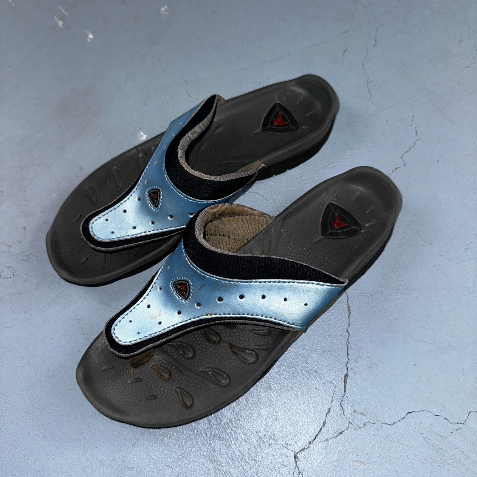 Ecco Unisex Blue Slide Comfort Style Sandals Size 36 Beach Summer Hiking Y2K