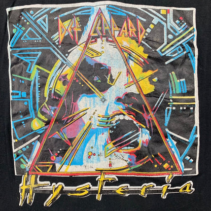 Def Leppard Hysteria Vintage T Shirt Tour 1987 1988 Sold Out Rock Band Music Rap