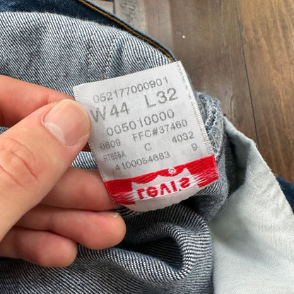 Levis 501 Vintage Y2K XX Straight Leg Jeans 44x32 Med Wash 2000s Act 40x29
