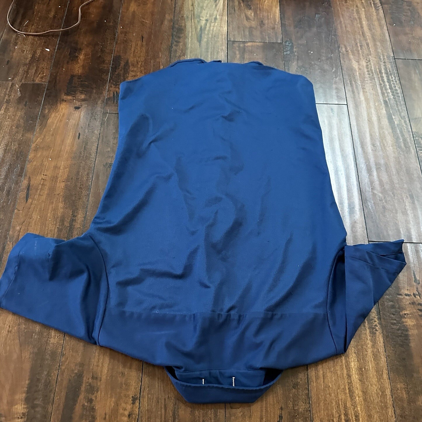 vintage 70s MCGREGOR shirt M button up plaid Blue Single pocket Rockabilly USA