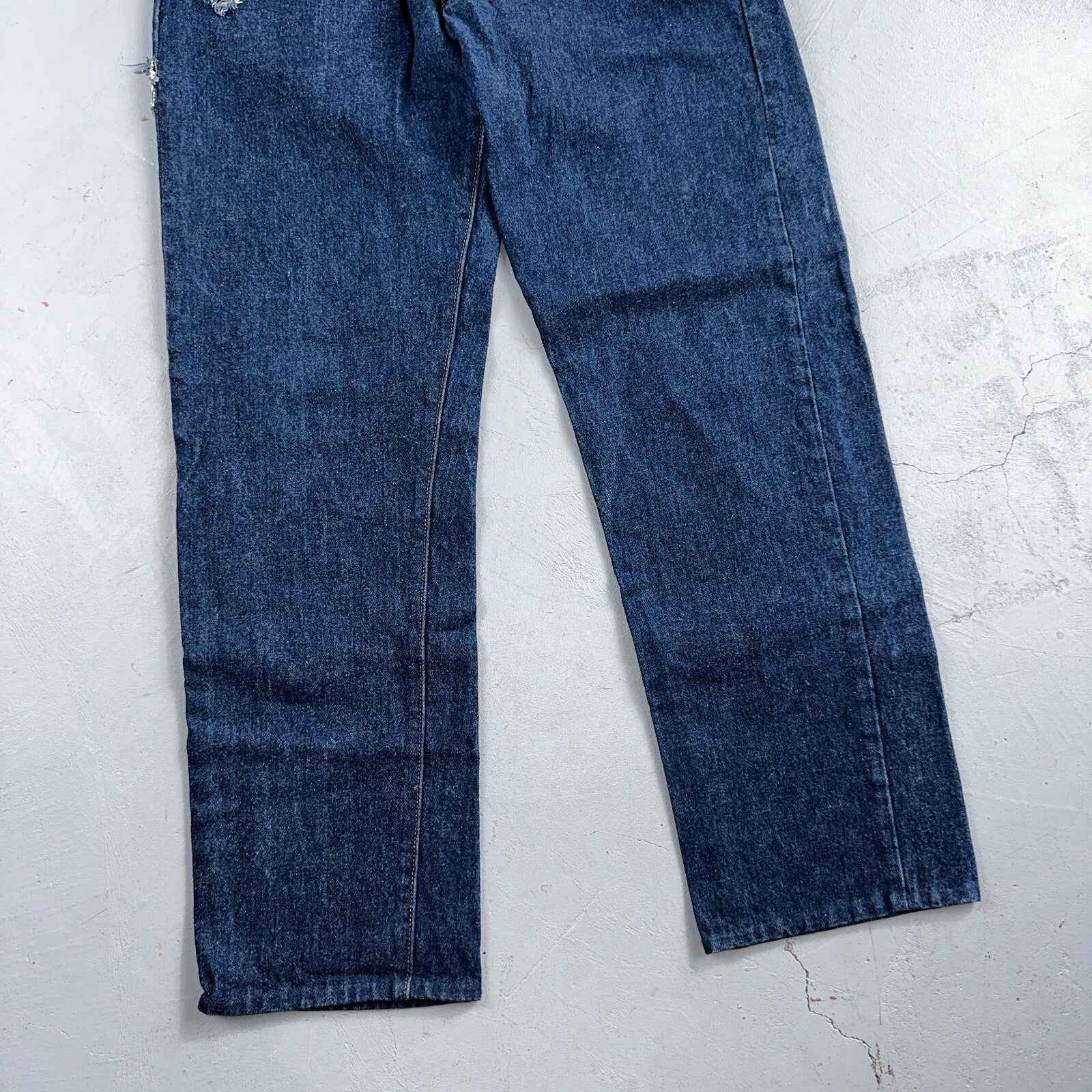 Levis 501 Vintage 80s USA XX Straight Leg Jeans Blue Dark Wash 34x34 Act 30x29