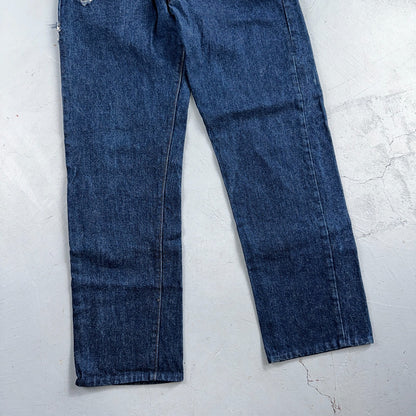 Levis 501 Vintage 80s USA XX Straight Leg Jeans Blue Dark Wash 34x34 Act 30x29