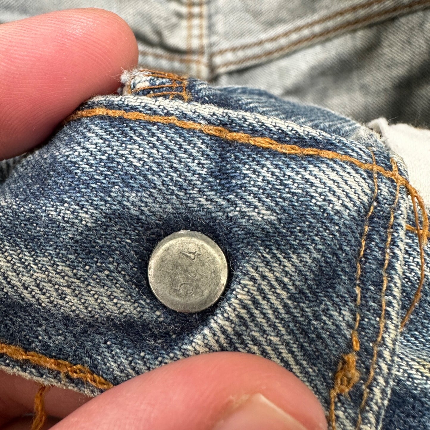 Levis Vintage 80s Redline Selvedge USA 501 XX Jeans 66 70s Light 33x38 Act 30x33