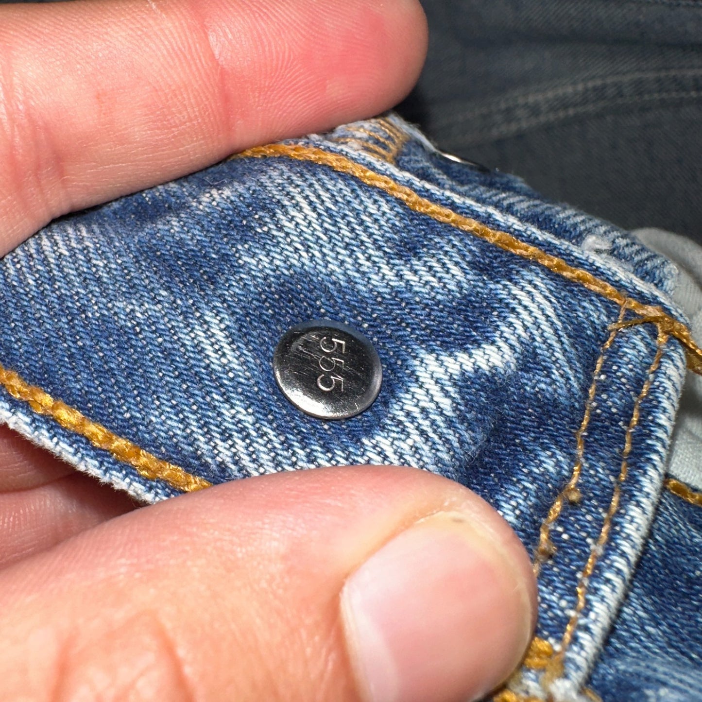 Levis 501 Vintage 90s USA XX Straight Leg Jeans Blue Med Wash 32x36 Act 29x32