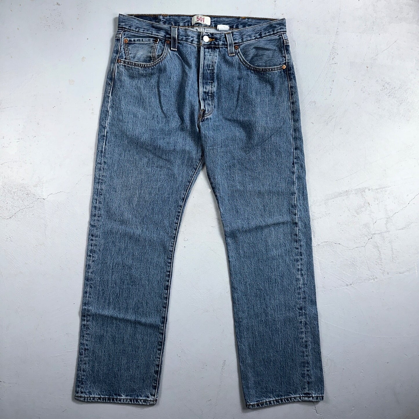 Levis 501 Vintage Y2K XX Straight Leg Jeans 38x32 Med Wash 2000s Act 35x30