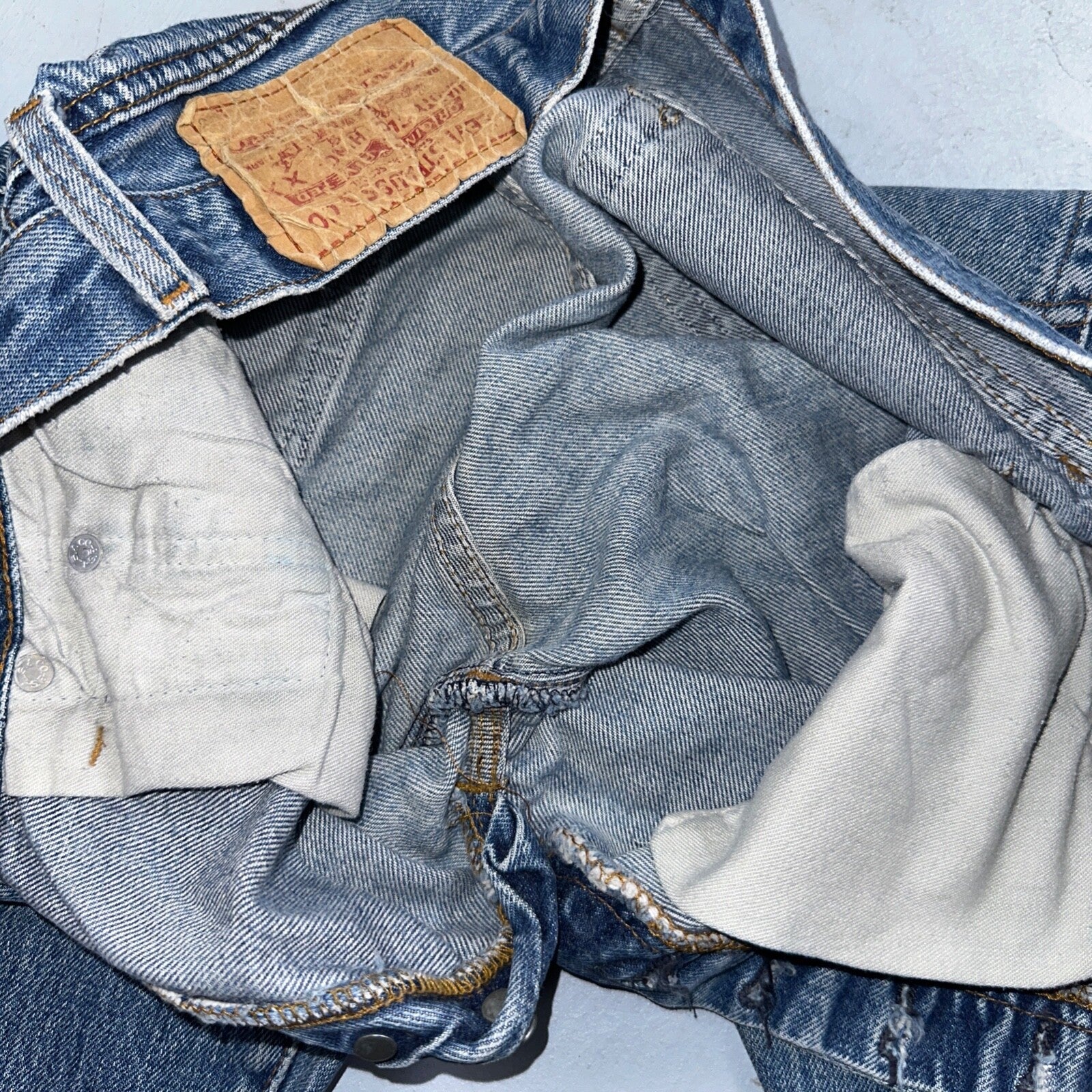 Levis 501 Vintage 80s Redline Selvedge USA XX Jeans Skinny Tailored Act 28X29