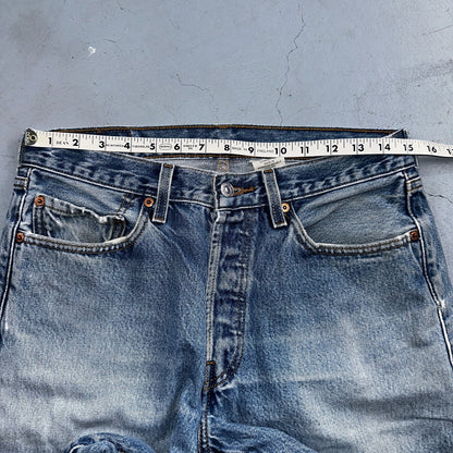 Levis 501 Vintage Y2K 90s XX Straight Leg Jeans Blue Light Wash 33x34 Act 30x31