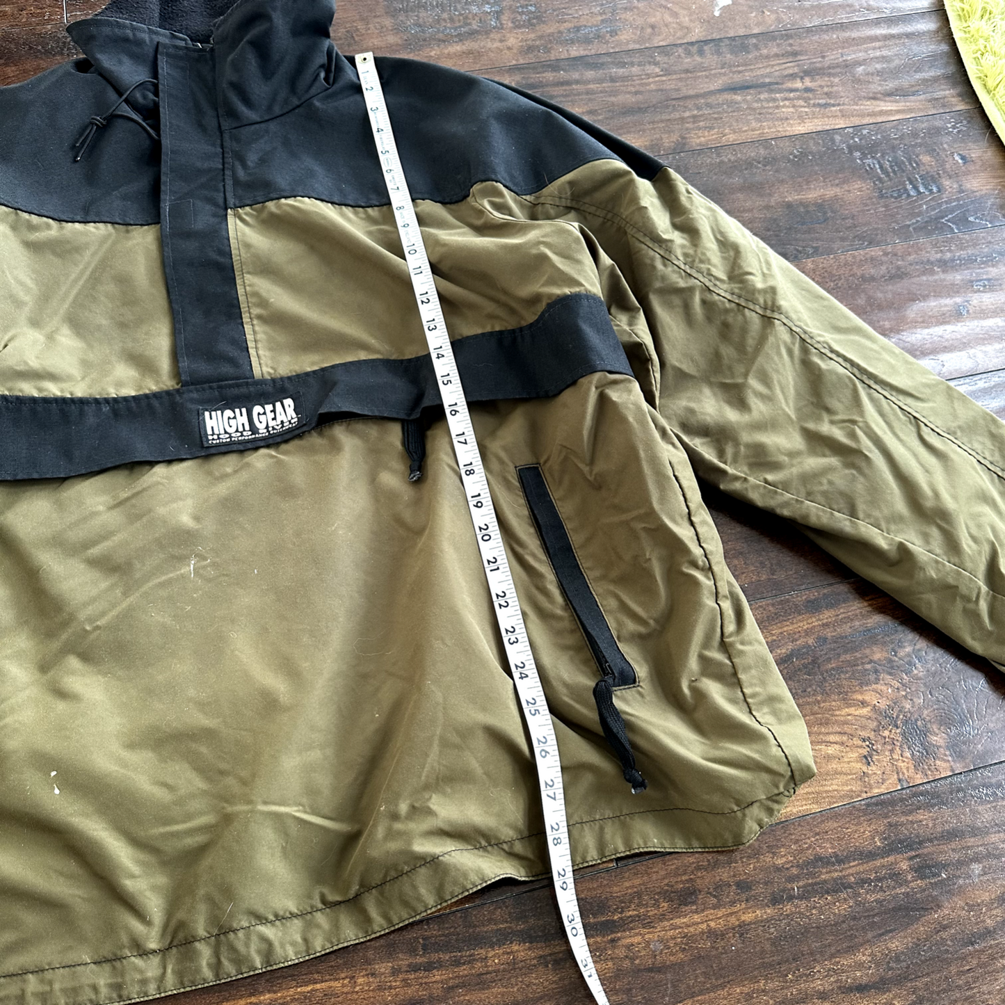 High Gear Hood River USA Made Size L Olive Waterproof Insulated Coat Green Black