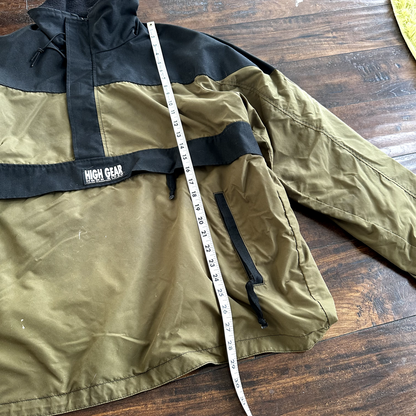 High Gear Hood River USA Made Size L Olive Waterproof Insulated Coat Green Black