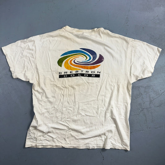 Crestron Color VTG T Shirt Remote Controller Hanes Graphic Music Audio TV Promo