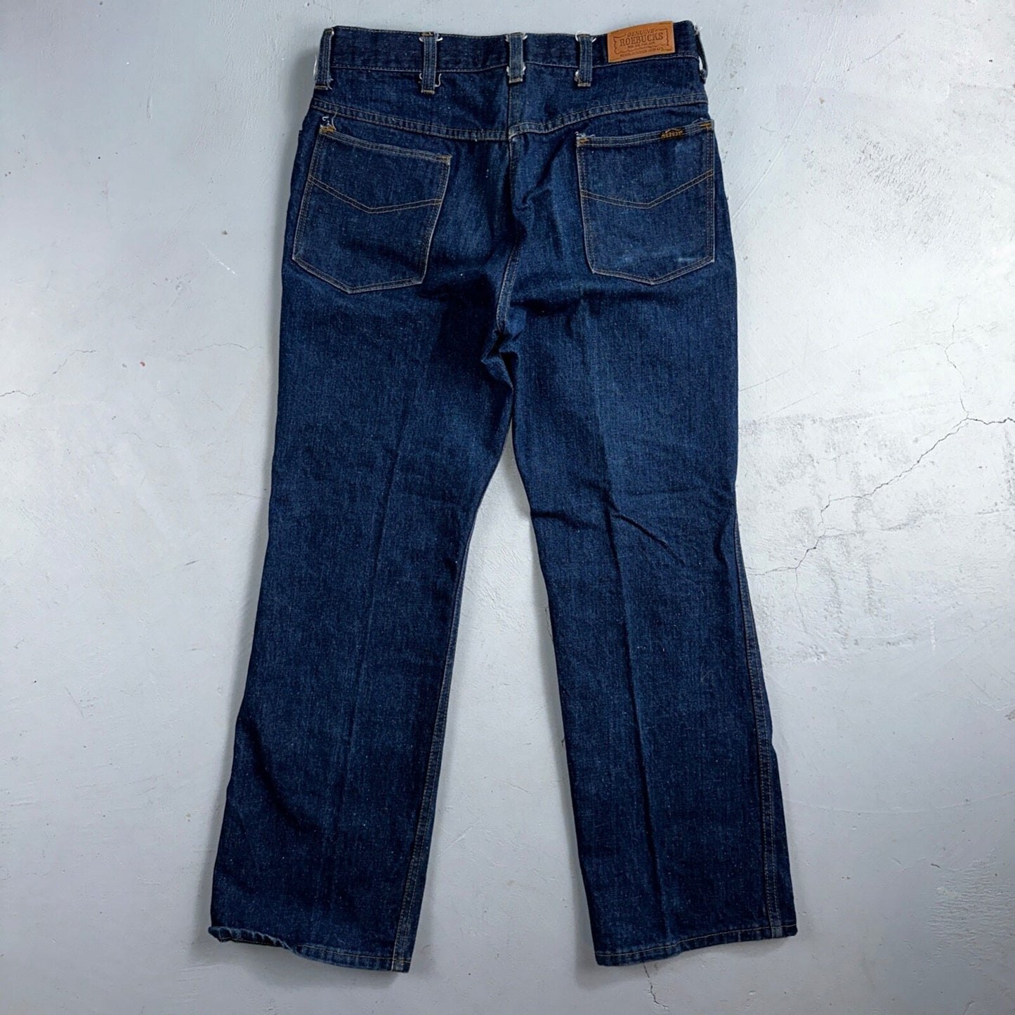 VTG 70s Sears Roebucks Jeans 34x30 Mens USA Rockabilly Dark Rockabilly Scovill