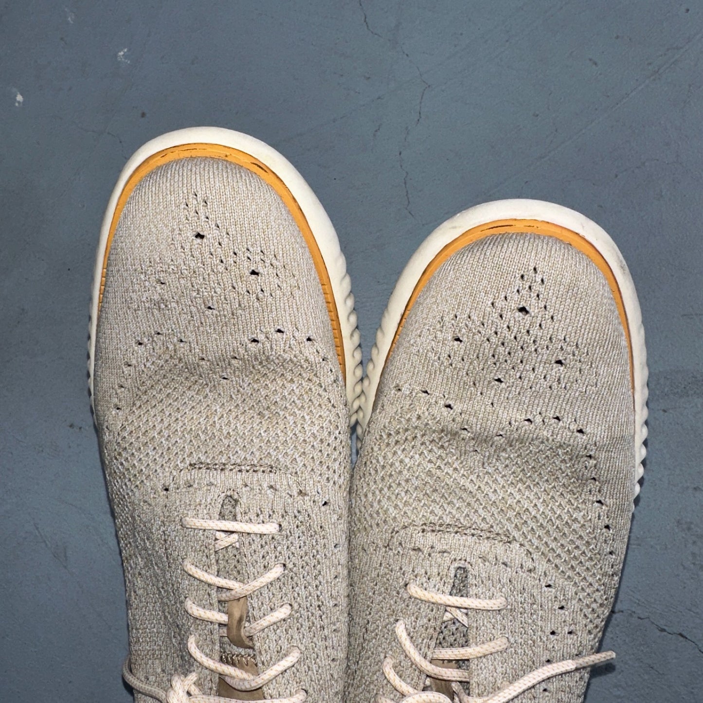 Cole Haan Shoes Mens 10 M 2.Zerogrand Stitchlite Oxford Beige Lace Up Low C35111