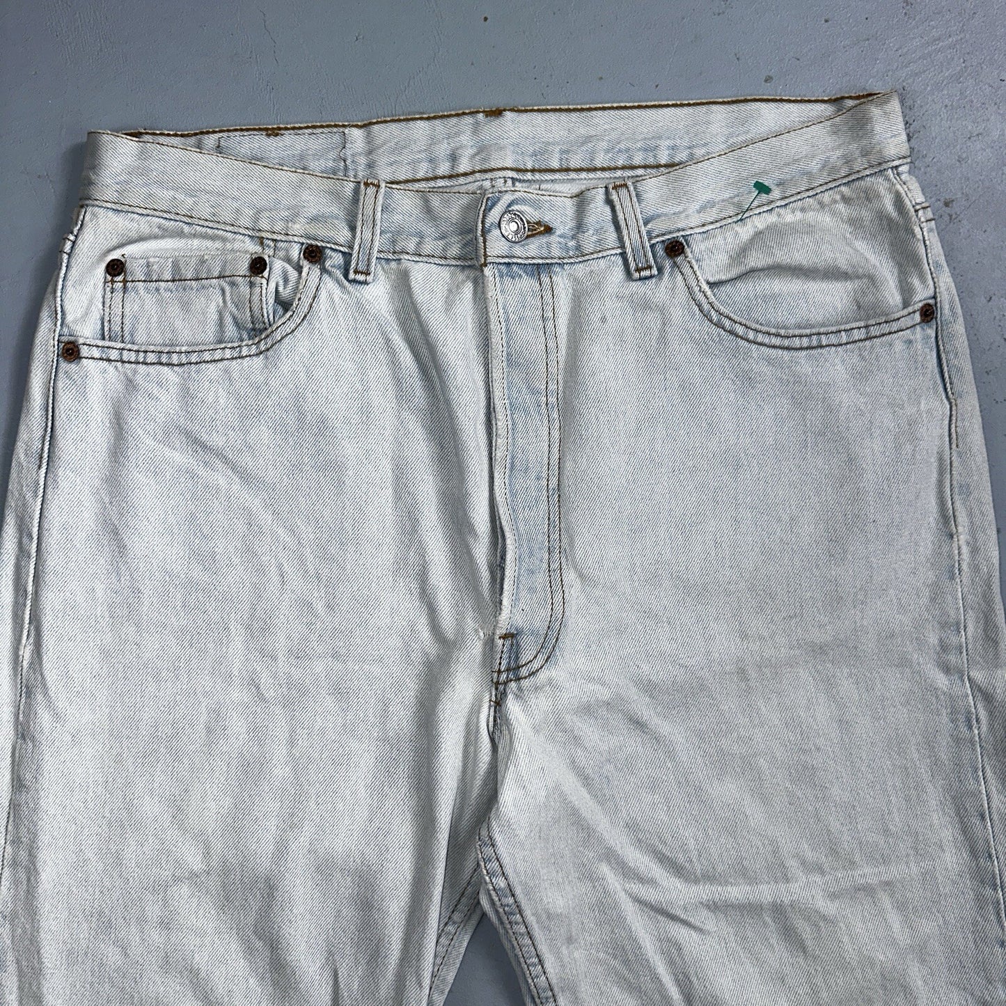 Levis 501 Vintage 90s USA XX Straight Leg Jeans 36x32 Light Wash Act 33x30